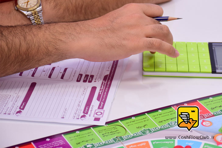 تصویر برگه صورت وضعیت مالی در بازی رومیزی کش فلو