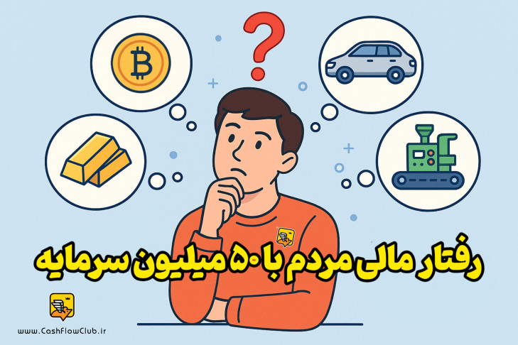 رفتار مالی مردم با ۵۰ میلیون سرمایه